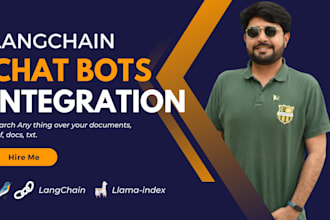 develop ai chatbot using langchain, llamaindex using chat gpt
