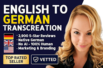 transcreate your marketing content from english to german