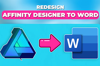redesign affinity designer to word