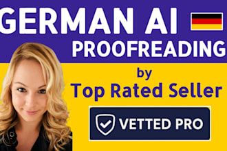 proofread, edit and humanize german ai texts