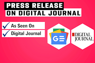 do press release distribution on digital journal