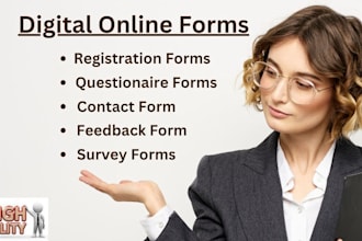 make any type of online form, survey using google forms