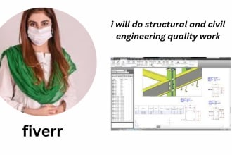 do civil and structure engineering projects, design and calculations