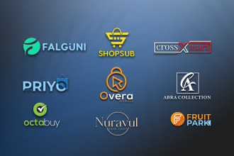 create shopify, amazon, online store, or ecommerce logo