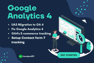 fix or setup google analytics 4, ga4 ecommerce tracking, conversion tracking GTM
