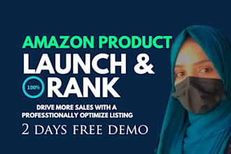 amazon product launch and rank on first page amazon listing optimization