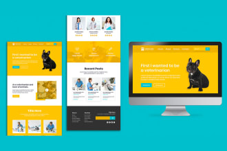 do website ui ux design for portfolio website, website interface