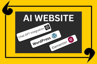 develop a professional ai powered website with chat gpt