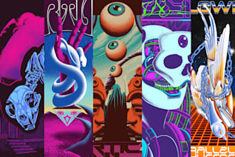 make amazing dark art, psychedelic stoner illustration