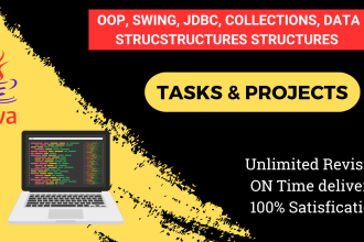 do java, java programming, oop, data structure and algorithm tasks and projects