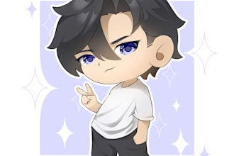 draw custom chibi illustration