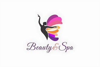 illustrate spa, massage, esthetics, meditation, yoga logo, any graphic design