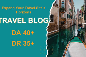 write and publish travel blog on high da guest posting sites