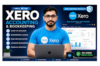 set up chart of accounts, cleanup, reconciliation and bookkeeping in xero