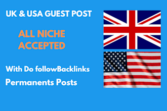 publish UK guest post, USA guest post with authority UK backlinks