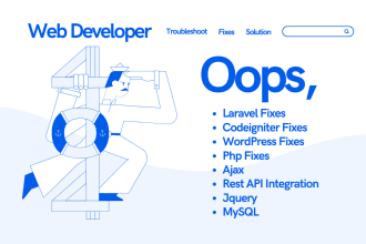 quick fixes on PHP, laravel, codeigniter, mysql website