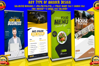 design rollup banner, retractable banner