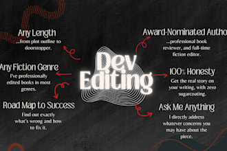 give your plot outline or full novel a developmental edit