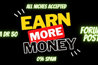 cbd backlink all niches da 50 blog comment  da DR 50 forum post