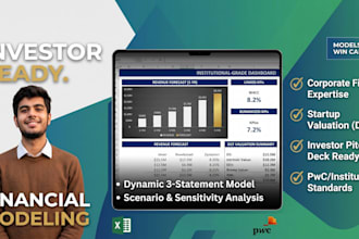 build corporate financial models and dcf valuation for startups
