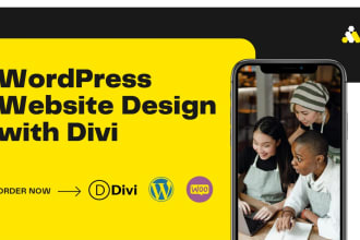 design a professional responsive wordpress website with divi