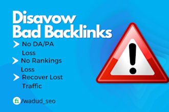disavow bad backlinks and toxic links to remove spam