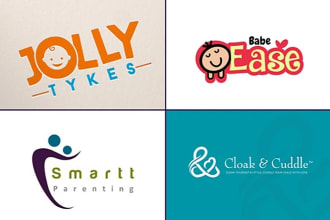 create a childcare, kids and feminine logo design