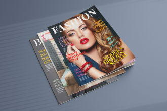 make magazine, company profile, and product catalog design in indesign