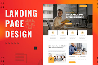 design stunning wordpress landing page or divi landing page