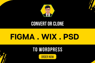 convert clone or transfer wix, weebly, webflow, squarespace to wordpress website