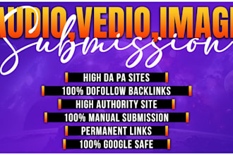 do audio image video submission