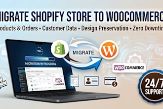 migrate shopify store to woocommerce wordpress