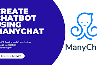 create chatbot using manychat,chatfuel,landbot