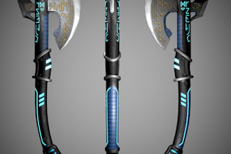 create 3d game ready props, assets, weapons, vehicle and other items