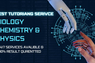 be your chemistry, biology and physics tutor