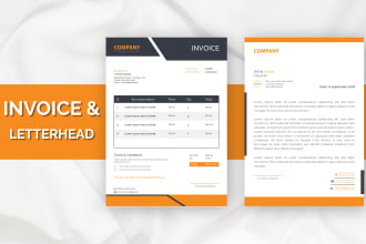 make an invoice, letterhead, receipt, and price list