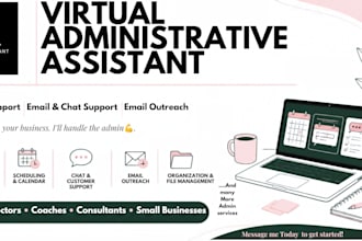 be your virtual assistant for admin support