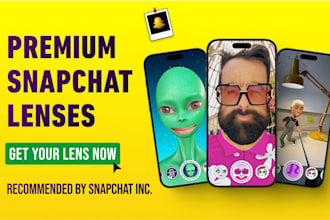 create stunning snapchat lens for you