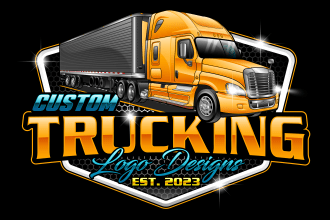 design trucking logo for your transport dispatcher logistics company