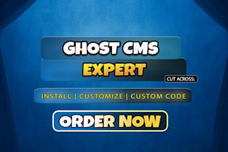 customize ghost cms theme for your blog website