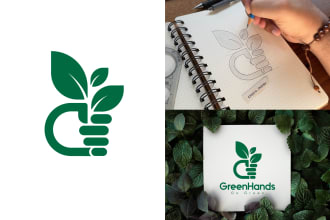 create a clean and minimal hand drawn logo