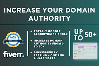 increase domain authority 40 plus