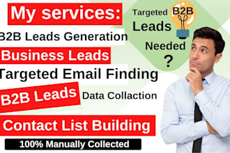 do targeted b2b lead generation, linkedin leads, and prospect email list