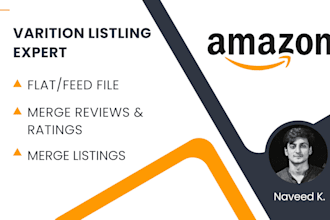 fix amazon listing issues, parent child variation, feed file