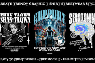 do edgy urban streetwear t shirt