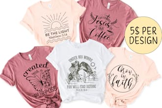 do custom typography christian t shirt design, church t shirt