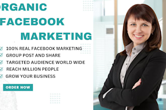 do organic facebook marketing and promotion worldwide
