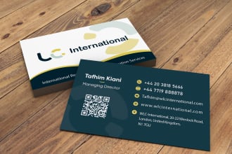do luxury minimalistic business card modern design with qr