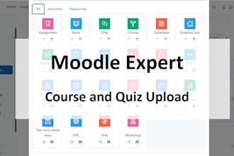 setup your moodle courses quiz