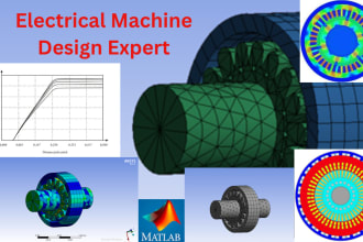 design and simulate electrical machine, motor
